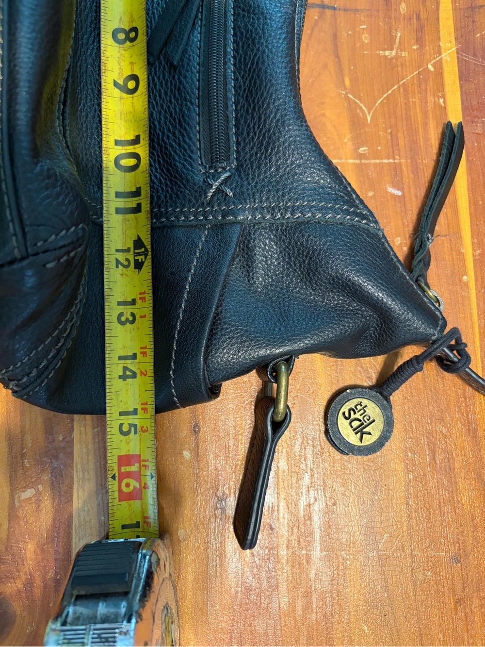 The Sak Kendra Black Pebbled Leather Hobo - Picture 7 of 8